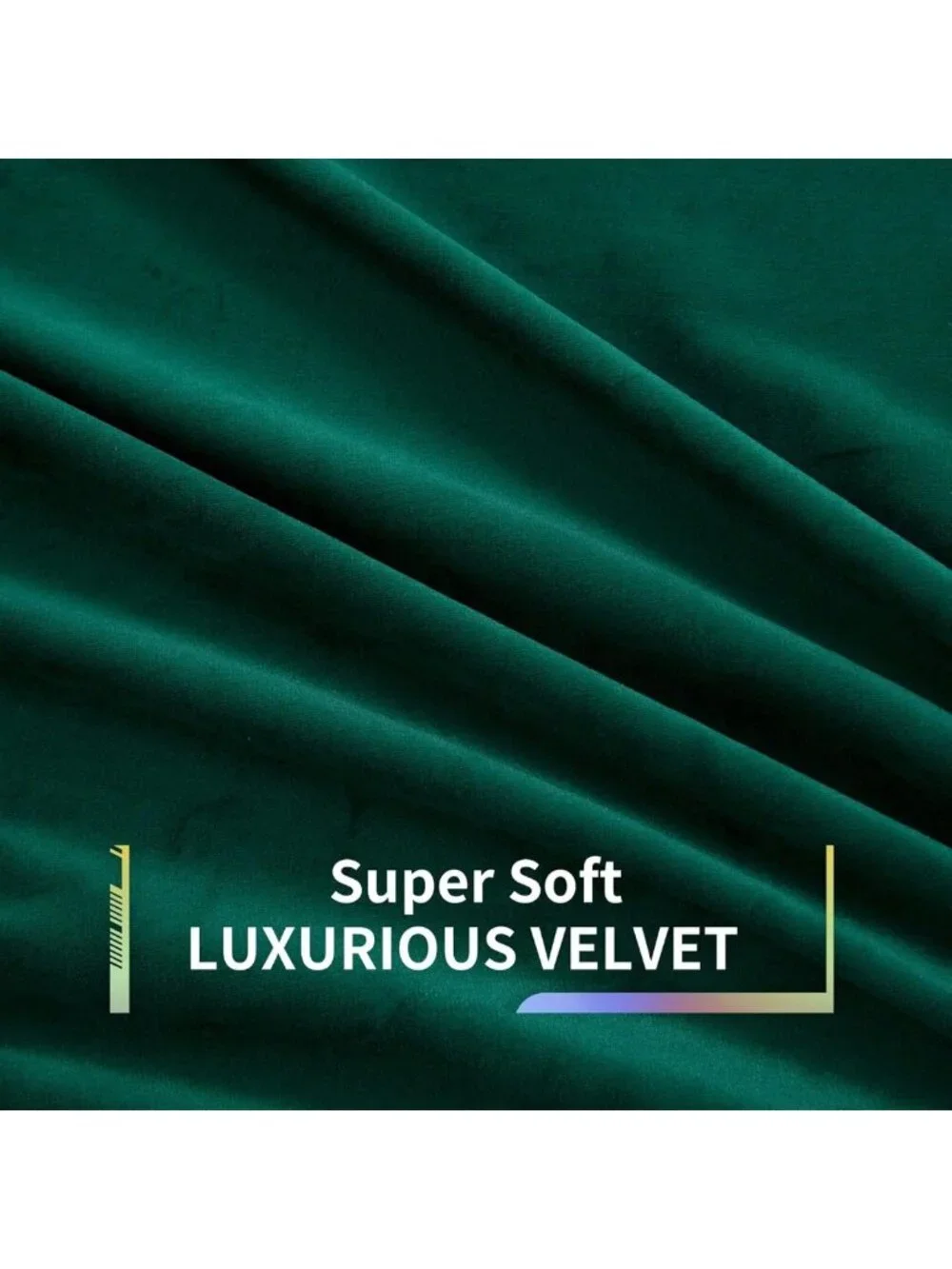 Luxurious Emerald Green Velvet Curtains, 52